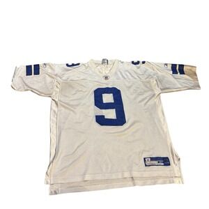 Reebok Dallas Cowboys Tony Romo Football Jersey White Men's‎ XL Vintage Y2K